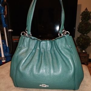 Green Coach purse!!